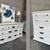 Farmhouse Chest /tall dresser white distressed  (Banner) 3 thumbnail