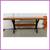 Modern Walnut Console Table On Blackened Steel Trestle Base 9 thumbnail