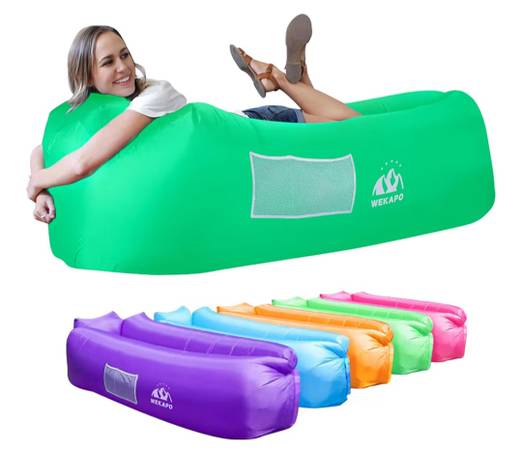 WEKAPO Inflatable Sun Lounger, Air Sofa, Hammock, Portable, Waterproof 1