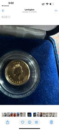 1996 5$ gold coin 1
