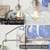 38" BRUSHED NICKEL FARMHOUSE CHANDELIER - ALLNEW 6 thumbnail