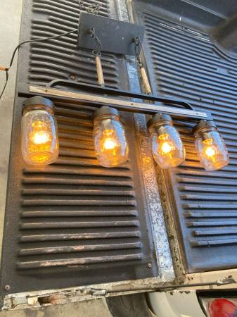 4 Light Matt Black Farmhouse Chandelier 1