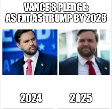 How fat will JD Vance get?63840149716481120