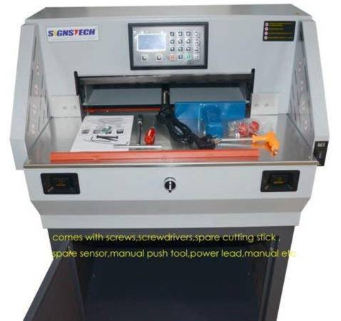 Brand New19.3" Electric Stack Paper Cutter with Extra Blade 1