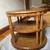 Vintage Drexel Heritage Burled Wood Two Tier Oval Side Table 5 thumbnail