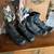 Two Pair of Antique  Leather Childrens boots one laced one buttons 3 thumbnail