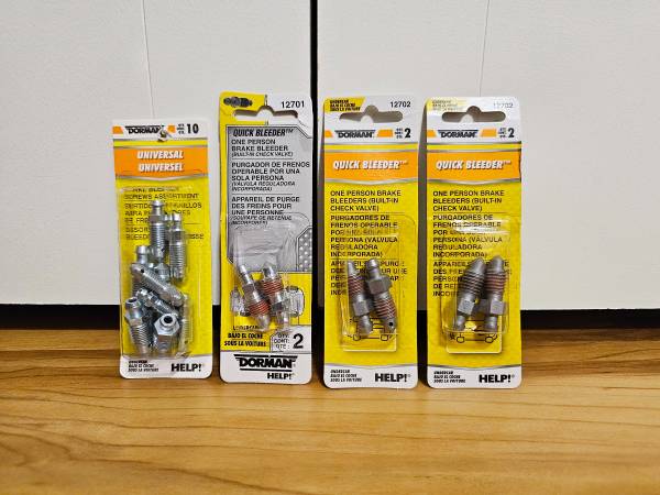 Dorman Quick Bleeder Assorted Brake Valve Lot *Read Description* 1