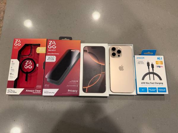 Apple iPhone 16 Pro Max Desert Titanium 512GB ( Factory Unlocked) - 1