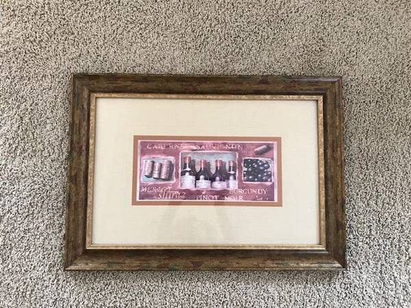 Wine Framed Art Picture 1