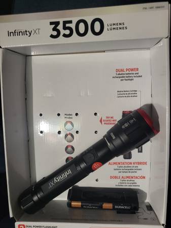 NEW INFINITY 3500 Lumen RECHARGEABLE Flashlight 1