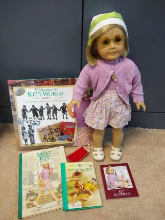 Vintage American Girl - Kit Doll and books 1