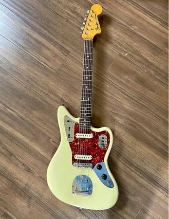 1965 Fender Jaguar (Olympic White refin) 1