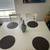 White 6-piece dining table set 3 thumbnail