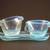 Fostoria Seascape Blue Opalescent Cream, Sugar, & Tray 1 thumbnail
