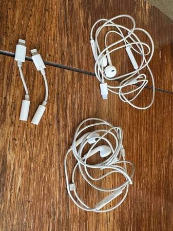 Apple earbuds and dongles 1