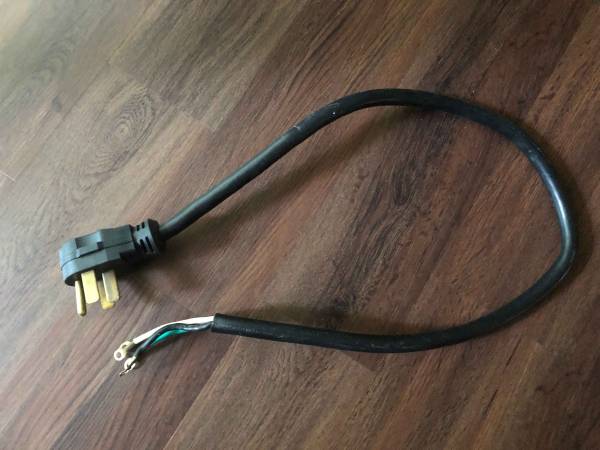 Appliance Power Cord 4-ft 4-Prong Black Range Appliance Power Cord 1