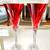 2 Waterford Crystal Lismore Champagne Flutes Crimson Red Vintage Waterford 1 thumbnail