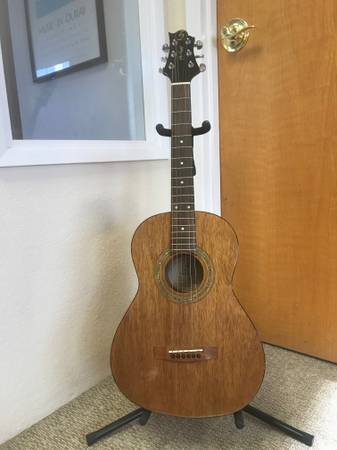 Samick Greg Bennett ST6-1 Travel Guitar w/Case. Benefit Nonprofit! 1