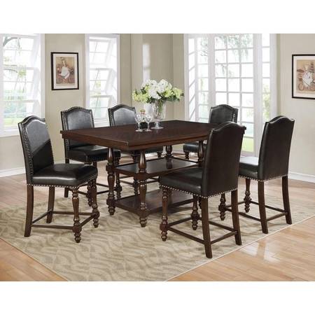 Langley 5 Piece Counter Height Dining Set in Espresso  - CM-2766-ESP 1