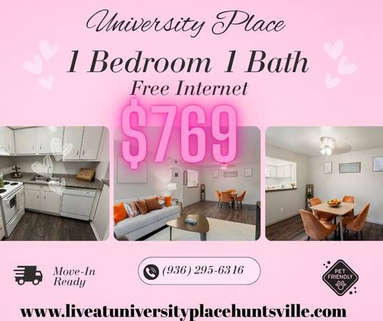 🔥 1 Bedroom Apartment for Lease – Huntsville | 769 🔥 1