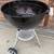 Small Weber charcoal grill on rolling stand 6 thumbnail