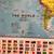 Laminated World Map with country flags, 40in x 28in 2 thumbnail