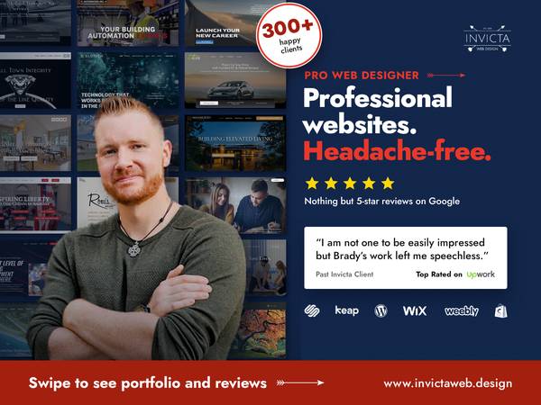 Pro Web Developer - 10/10 Website Design - Check out my Portfolio! 1