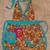 Adult Size Cotton Handmade Turquoise Apron Cowboy Dogs 2 pockets 1 thumbnail