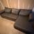 Grey sectional couch with pull out bed 3 thumbnail
