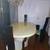 Dining room table with 4 black highback and cream seat chairs 13 thumbnail
