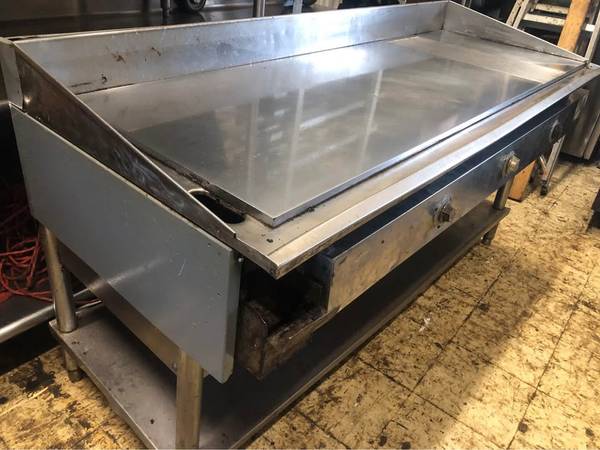 6 FT KEATING MIRACLEAN GAS GRILL CHROME TOP GRIDDLE RESTAURANT EQUIPME 1