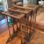 Brandt Furniture Edwardian Wood and Glass Antique Nesting Tables 2 thumbnail