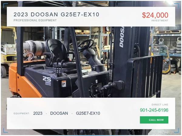 2023 Doosan G25E7-EX10 Forklift 1