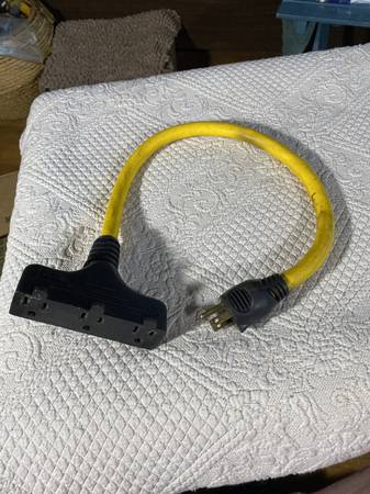 12-3 extension power cord 1 to 3 splitter 1