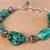 Bracelet TURQUOISE Gemstones STERLING SILVER B/O 1 thumbnail