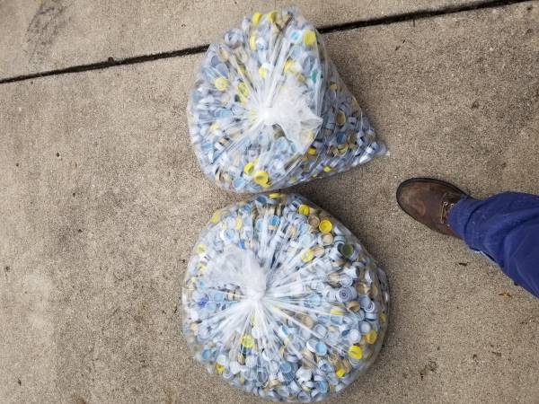 Pepsi bottle caps for craft project 1