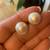 Sterling Silver Studs Earrings with Big Pearls 2 thumbnail