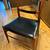 4 Vintage Teak + Leatherette Wrapped Mid-Century Modern Dining Chairs 7 thumbnail