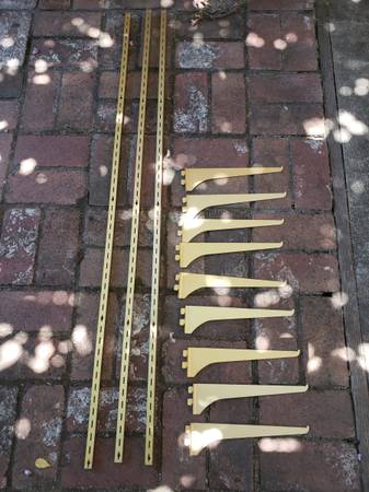 bronze color shelf standards and brackets 1
