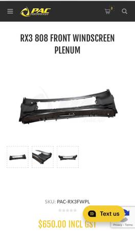 Mazda RX-3 Front windshield plenum 1