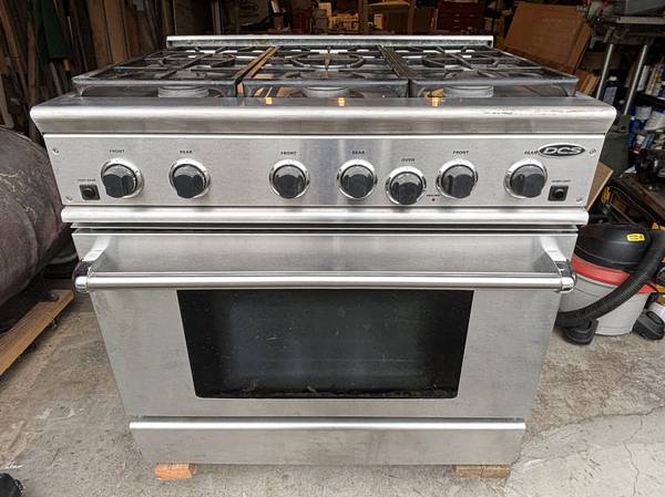 DCS 36 inch Range - Propane/LP - Stainless Steel - RGS366SSL 1