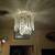 Mid Century Chrystal pendant lamp fixture by Underwriters Laboratories 1 thumbnail