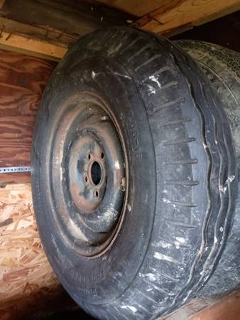 1961 Airstream camper Standard size Five lug trailer wheel 1
