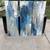 3 Panel Wall Art Print Set Abstract in Blues & Grays 6 thumbnail