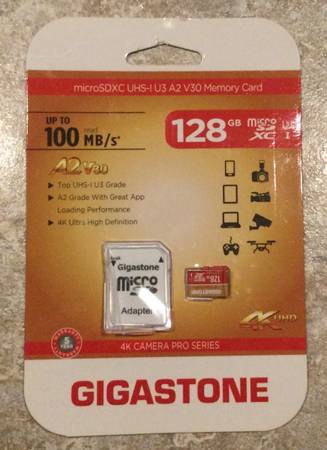 128GB MicroSD Memory Card with SD Adapter 1