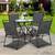 Costway 4PCS Outdoor Patio Folding Chair W/Armrest Portable Camping Lawn Garden 8 thumbnail