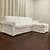 Delivery - Reupholstered Petite White EKTORP Sectional Sofa 6 thumbnail
