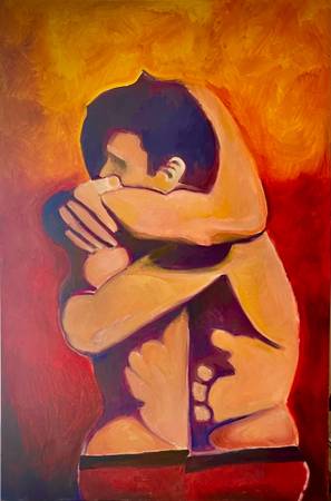 Olympic French Embrace oil 1