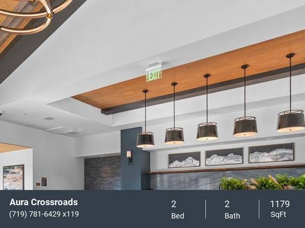 $1,995 / 2hab - 1179ft2 - Persianas enrollables, pisos con estilo de madera en áreas de estar, comedor y baño (Colorado Springs - Powers Blvd, compras y restaurantes)63686763708547120