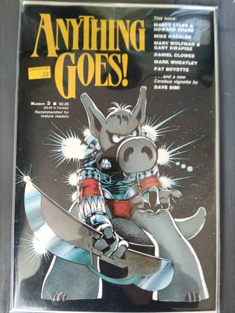 ANYTHING GOES 1987 COMIC BOOK, CEREBUS COVER 1